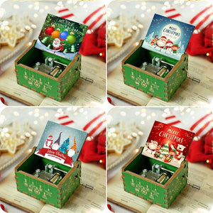 Limited Edition Merry Christmas - Engraved Music Boxes 17 Designs