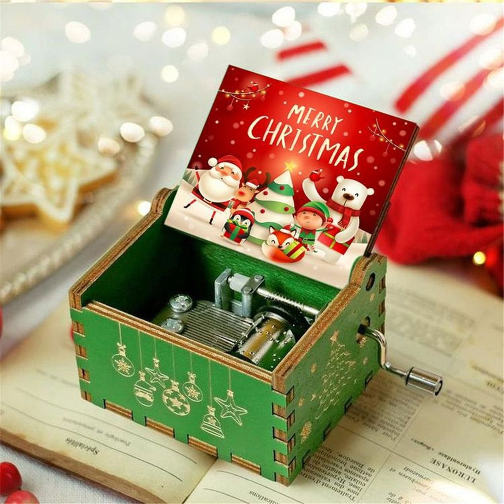 Limited Edition Merry Christmas - Engraved Music Boxes 17 Designs