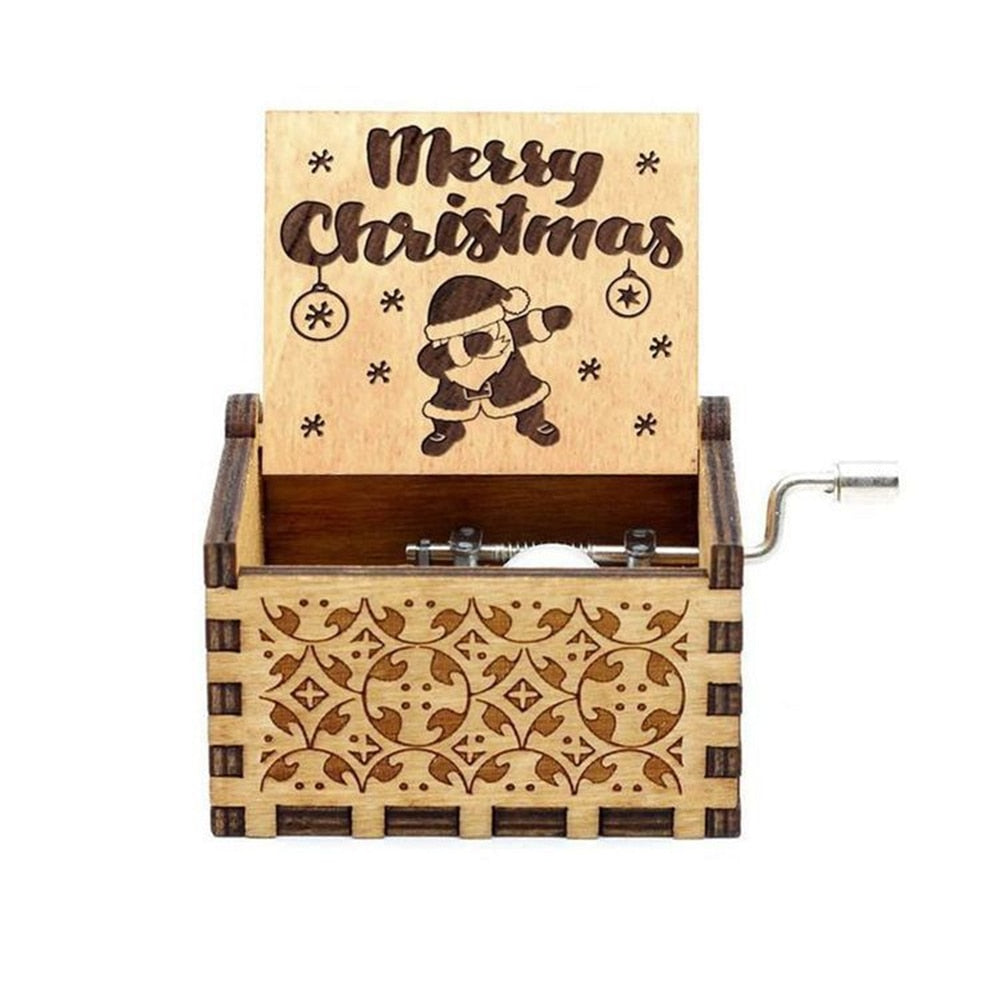 Limited Edition Merry Christmas - Engraved Music Boxes 17 Designs