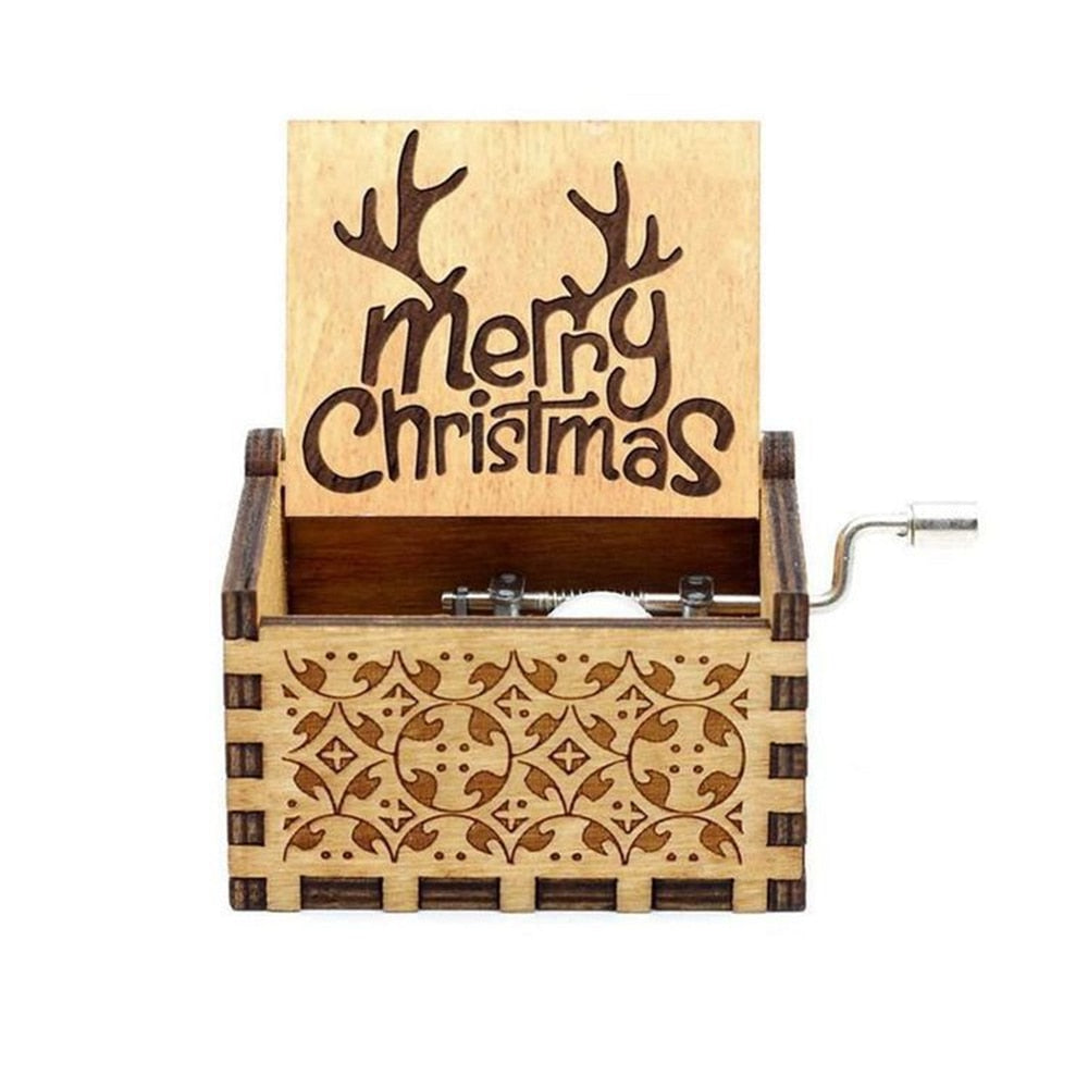 Limited Edition Merry Christmas - Engraved Music Boxes 17 Designs