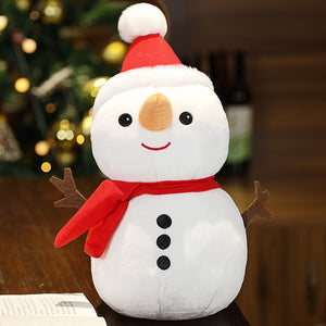 Merry Christmas Santa, Snowman or Rudolph Stuffed Animal Plush (3 Sizes)