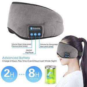 Wireless Headphone Sleep Mask Bluetooth Re-Chargeable Battery (4 Variants)