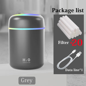 Portable Oil Diffuser Humidifier LED Color Changing (3 Colors) USB Powered