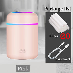 Portable Oil Diffuser Humidifier LED Color Changing (3 Colors) USB Powered