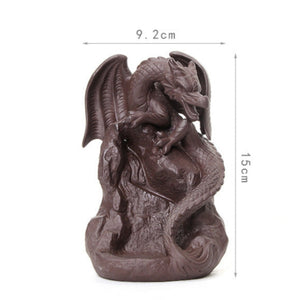 Mystic Dragon Waterfall Down Flow Draft Incense Burner (8 Designs) Best Gift Shoppers for home decoration room Measurement