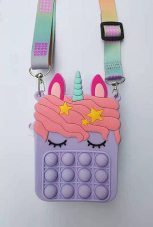 Push Bubble Purses Fidget Toy Bag Stress Reliver (15 Designs)