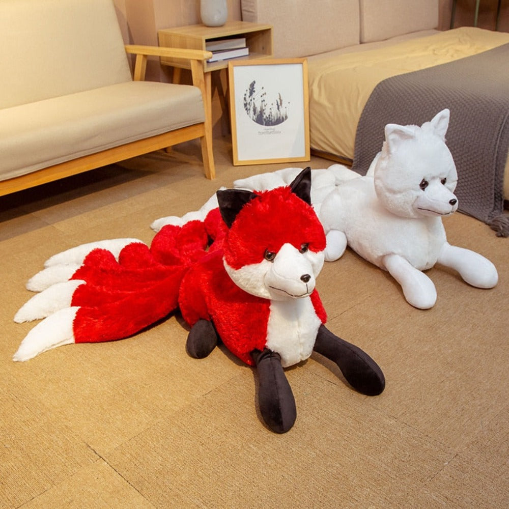 Nine Tails Fox Pillow Plush 3D Stuffed Animal (2 Colors) 56CM-62CM