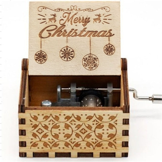 Limited Edition Merry Christmas - Engraved Music Boxes 17 Designs