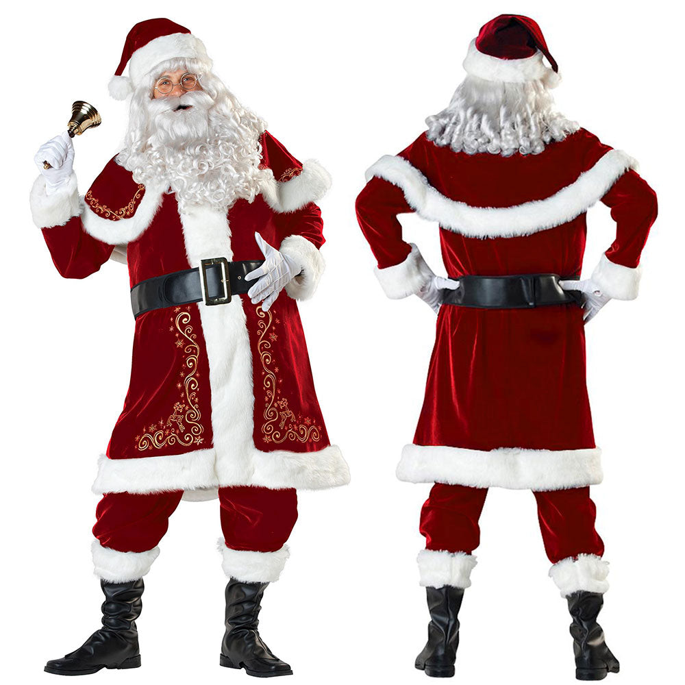 Santa Claus Christmas Costume Suit (Size L-4XL)