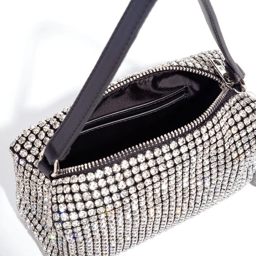 Crystal Diamond Rhinestone Hand Purse (2 Colors)