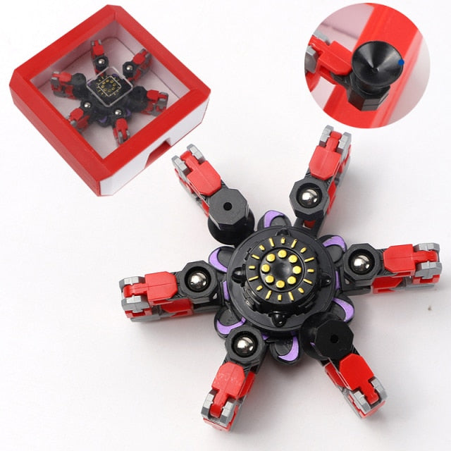 Transforming Robot Finger Fidget Spinner Gyro (3 Pack)