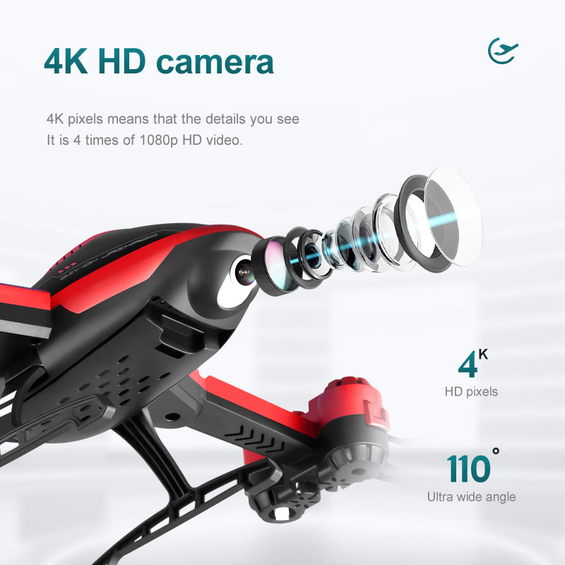 4K Remote Control Helicopter Mini Drone w/Camera (2 Colors) 8 Variants