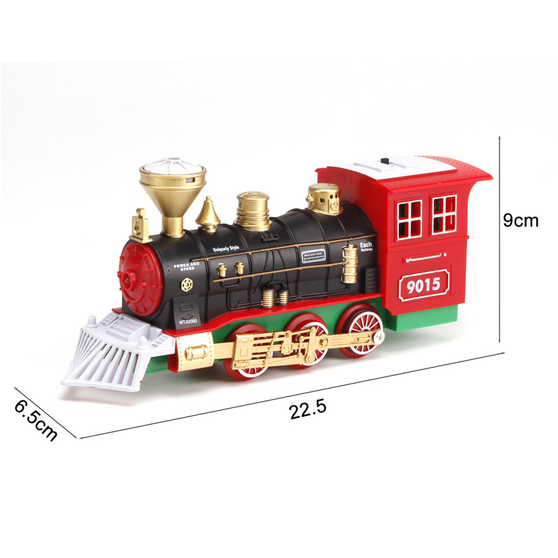 Santa Train Set with Christmas Tree Railroad Track