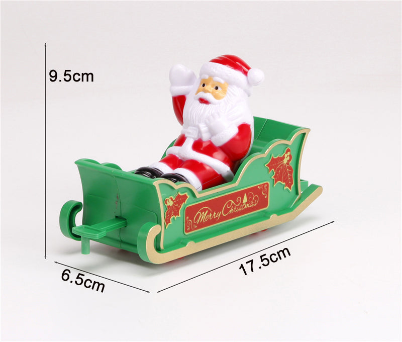 Santa Train Set with Christmas Tree Railroad Track