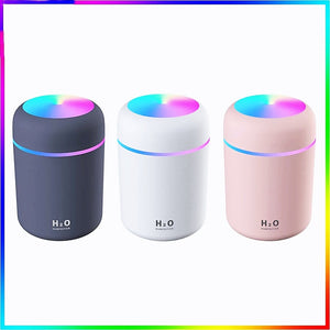 Portable Oil Diffuser Humidifier LED Color Changing (3 Colors) USB Powered
