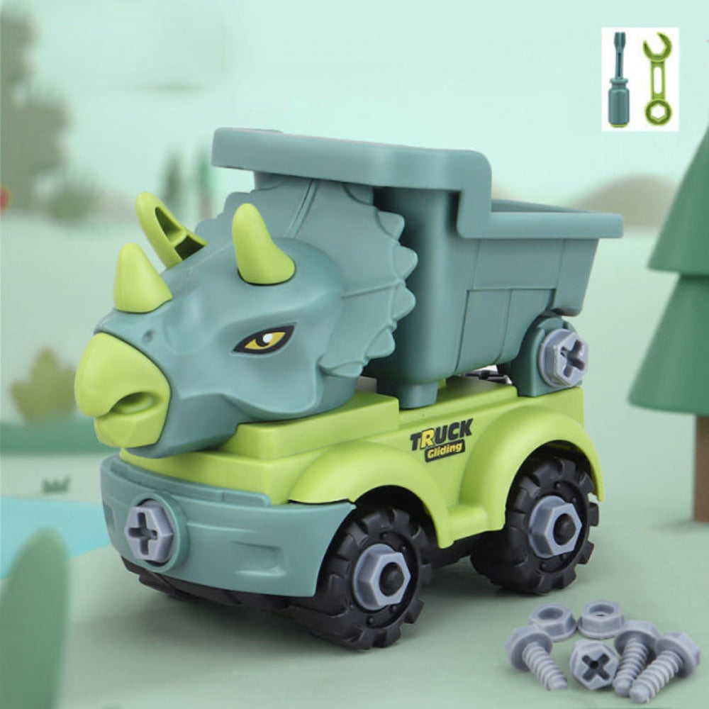 DIY Mini Dinosaur Construction Excavator Truck (4 Options)