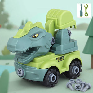 DIY Mini Dinosaur Construction Excavator Truck (4 Options)