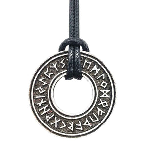 Viking Dragon Pagan Futhark Runic Compass Pendant Amulet Necklace (20 Styles)