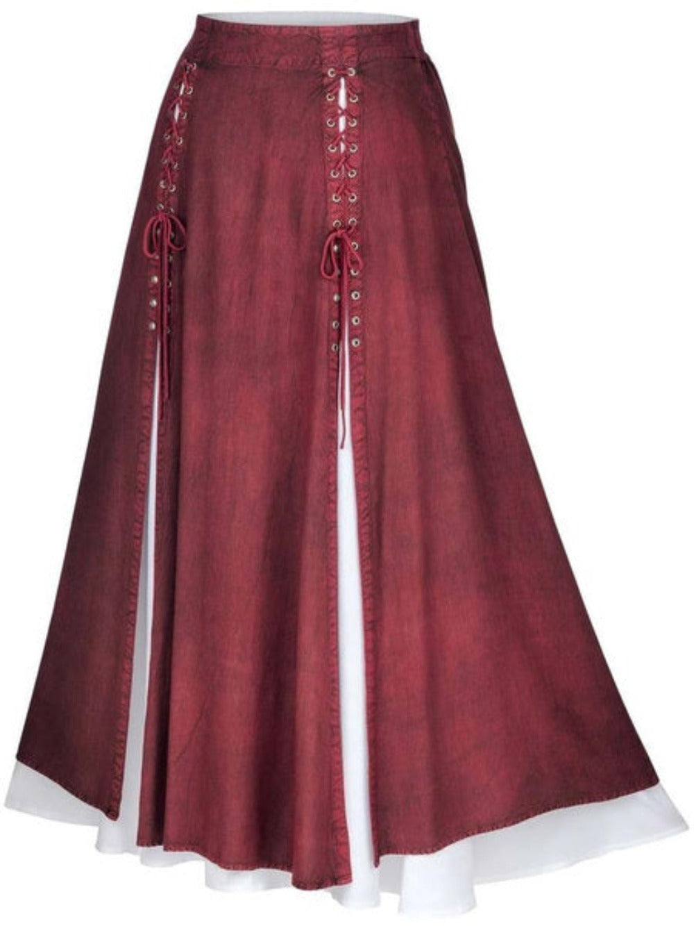 Renaissance Vintage Lace Up Maxi Skirt (4 Colors) S-5XL
