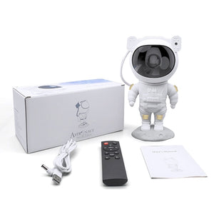 Astronaut Starry Sky Galaxy Projector USB Powered Multi Color w/Remote Control