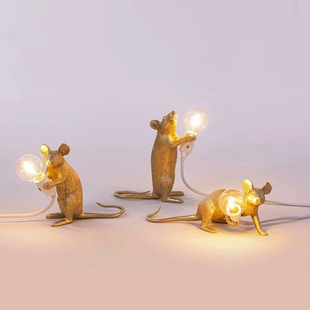 Nordic Curious Mouse Lamp (12 Styles) 3 Colors