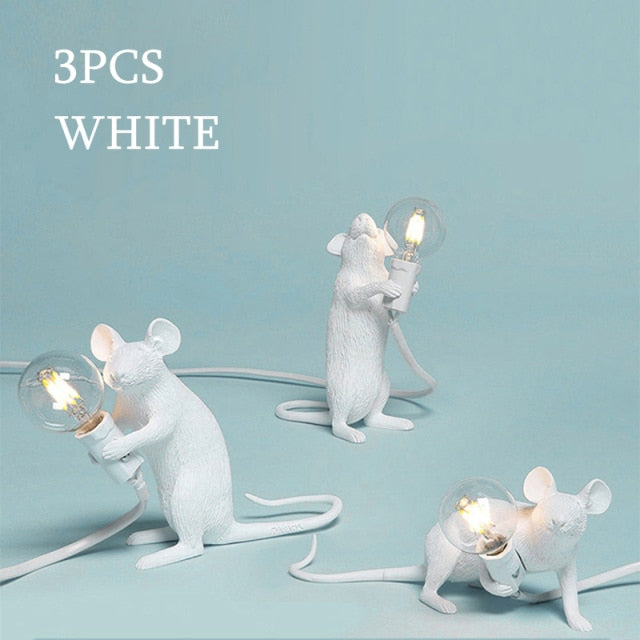 Nordic Curious Mouse Lamp (12 Styles) 3 Colors