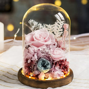 Immortal Enchanted Preserved Rose Glass Display Bouquet (22 Styles)