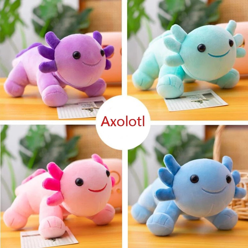 Axolotl Pillow Plush Stuffed Animal (7 Colors) 2 Styles 25-35cm