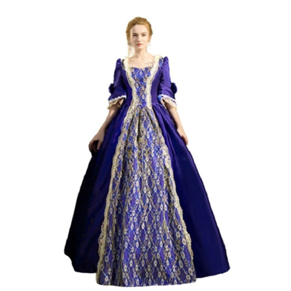 18th Century Style Renaissance Dress (5 Colors) S-5XL