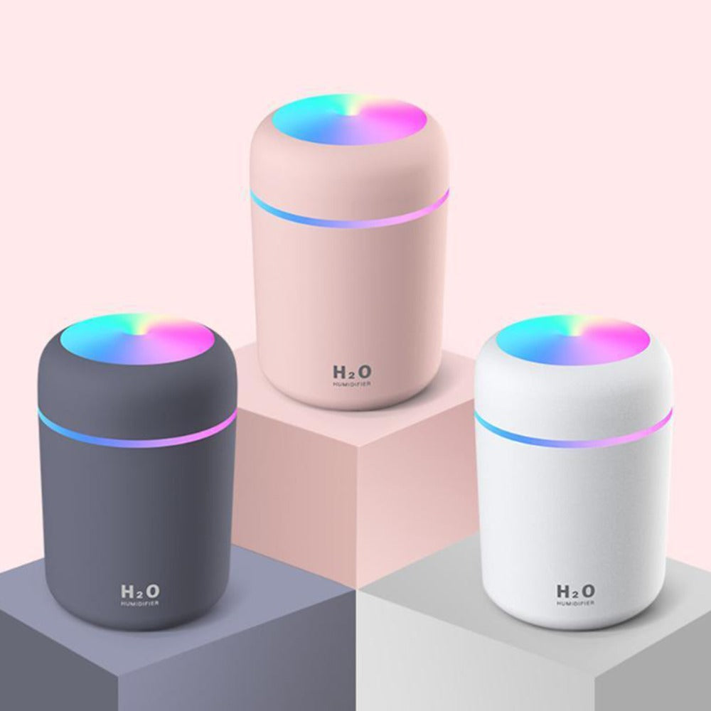 Portable Oil Diffuser Humidifier LED Color Changing (3 Colors) USB Powered