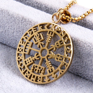 Viking Celtic Knot Pendant Necklace Chain for Men (8 Colors & 2 Styles) 50CM-70CM