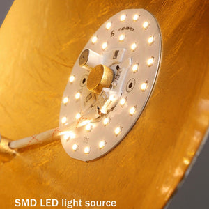 LED Eclipse 3D Moon Metallic Wall Lamp (6 Colors) 20cm -25cm 360 Rotating