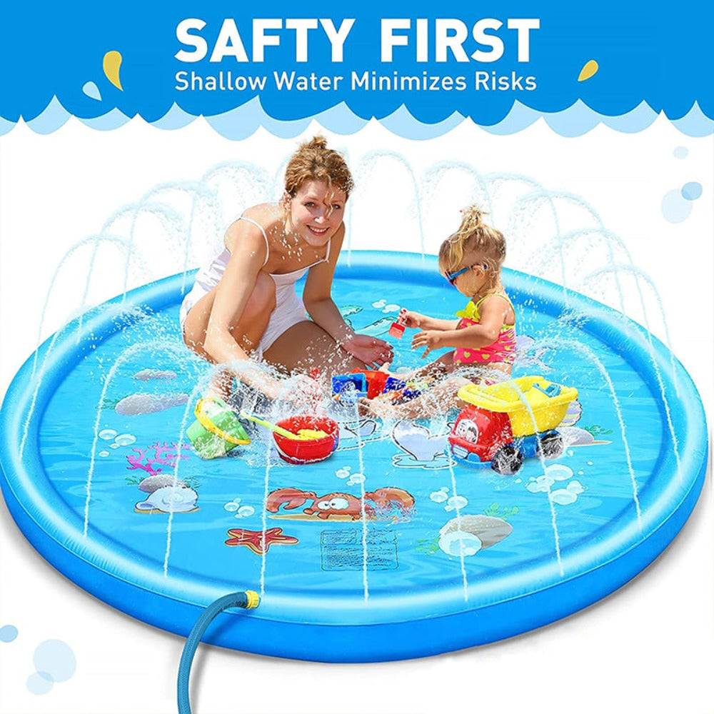 Inflatable Water Fountain Play Mat (8 Designs) 100-170cm