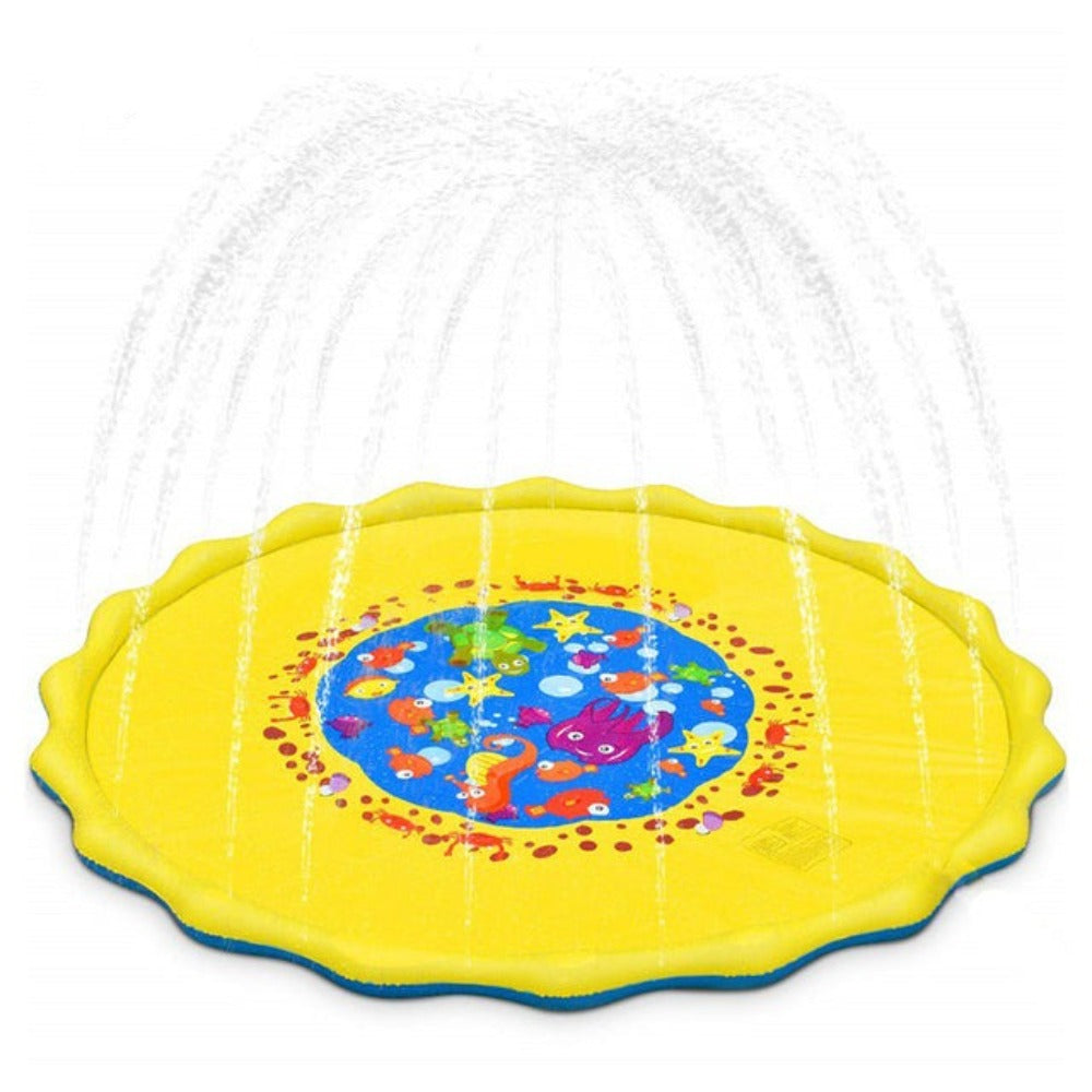 Sprinkler & Splash Play Mat Water Spray Fountain (8 Colors) 100-170cm Sea Animals