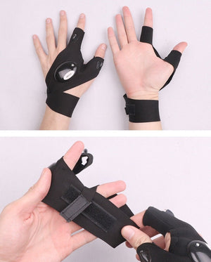 Flashlight Fishing Gloves LED Waterproof Torch Outdoor Camping Tools Best Gift Shoppers