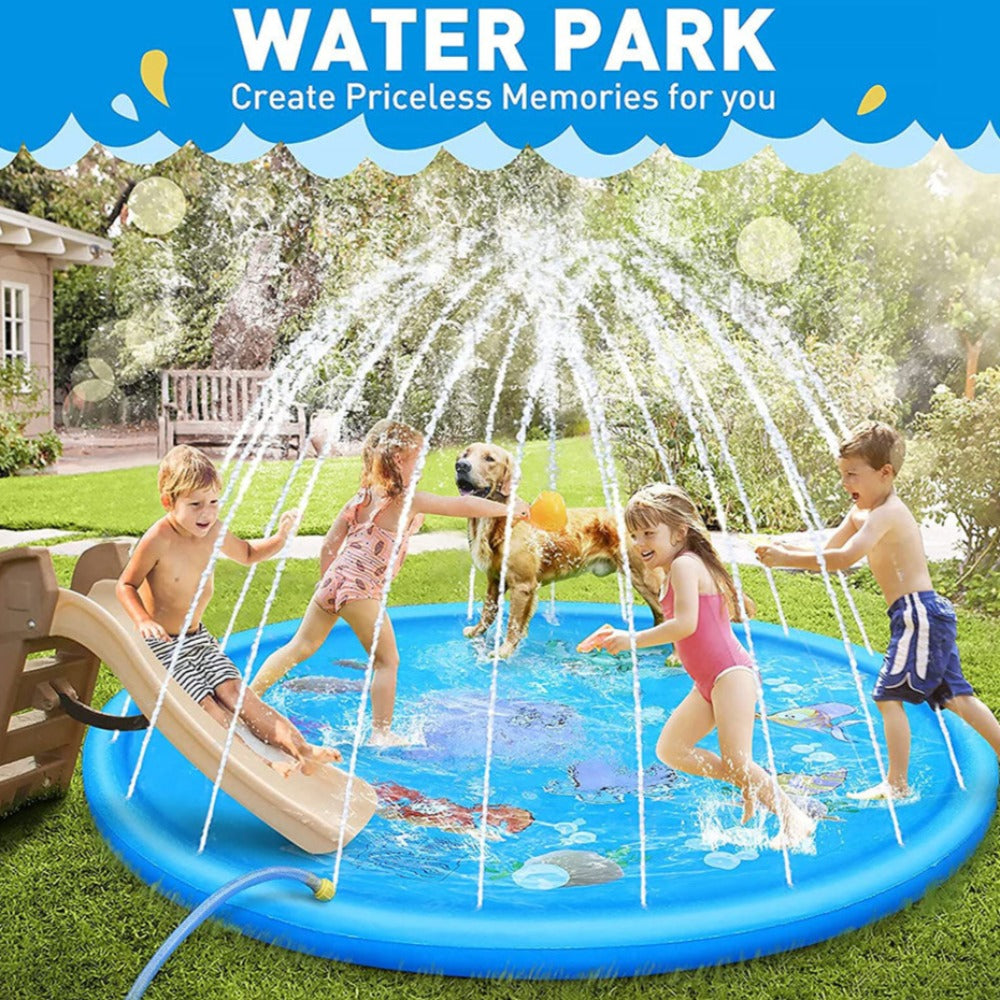 Inflatable Water Fountain Play Mat (8 Designs) 100-170cm