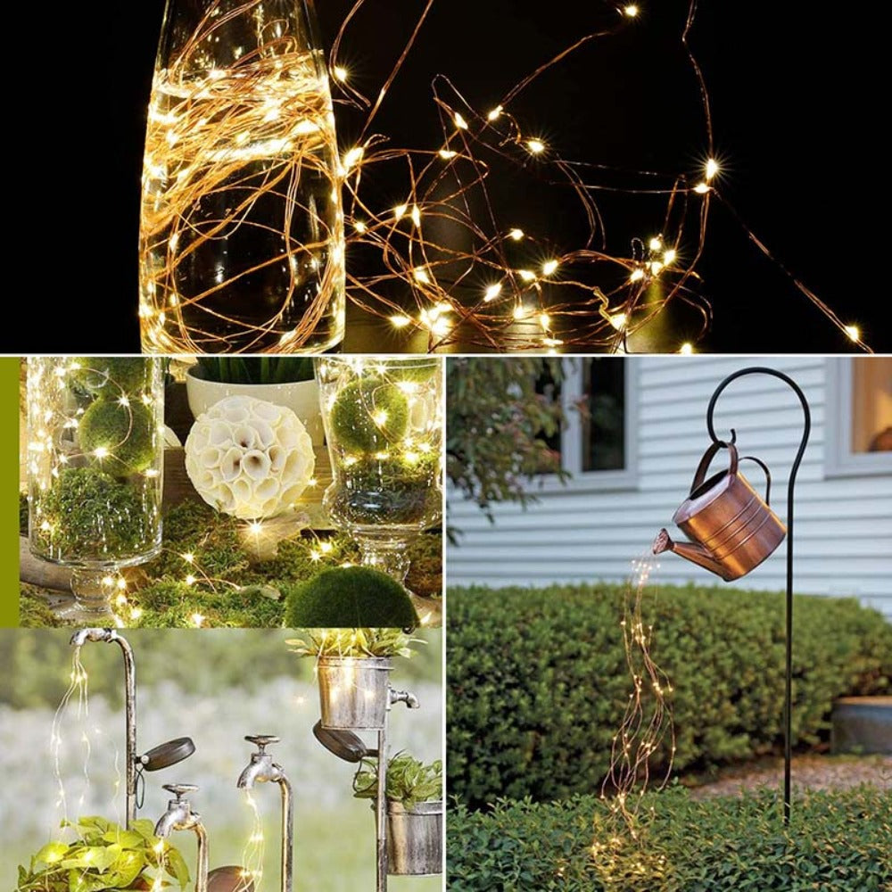 Solar Outdoor Garland Fairy String Lights (6 Colors) 3M-31M