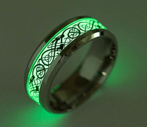 Dragon Ring Luminous Glow In The Dark Necklace