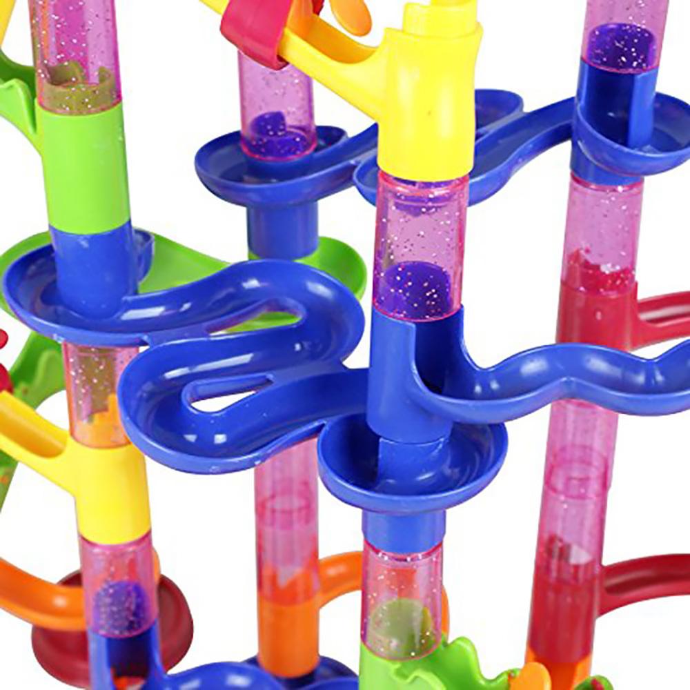 Marble Maze Race Building Block Tubes 105 Piece Set