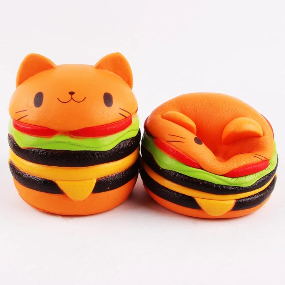 Kawaii Jumbo Cat Hamburger Squishy
