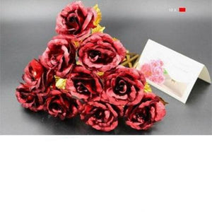 10 Pack 24k Gold Rose "Love You For Life" Love Display Stand & Gift Card