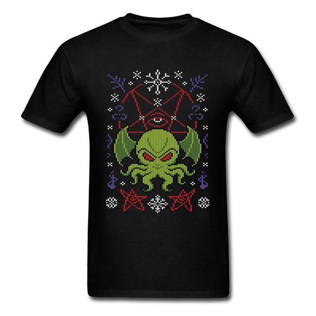 Merry Cthulhu Ugly Sweater T-Shirt (10 Colors)