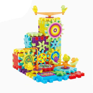 Electric Gears 3D Building Block 81 Piece Set