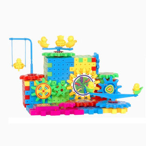 Electric Gears 3D Building Block 81 Piece Set