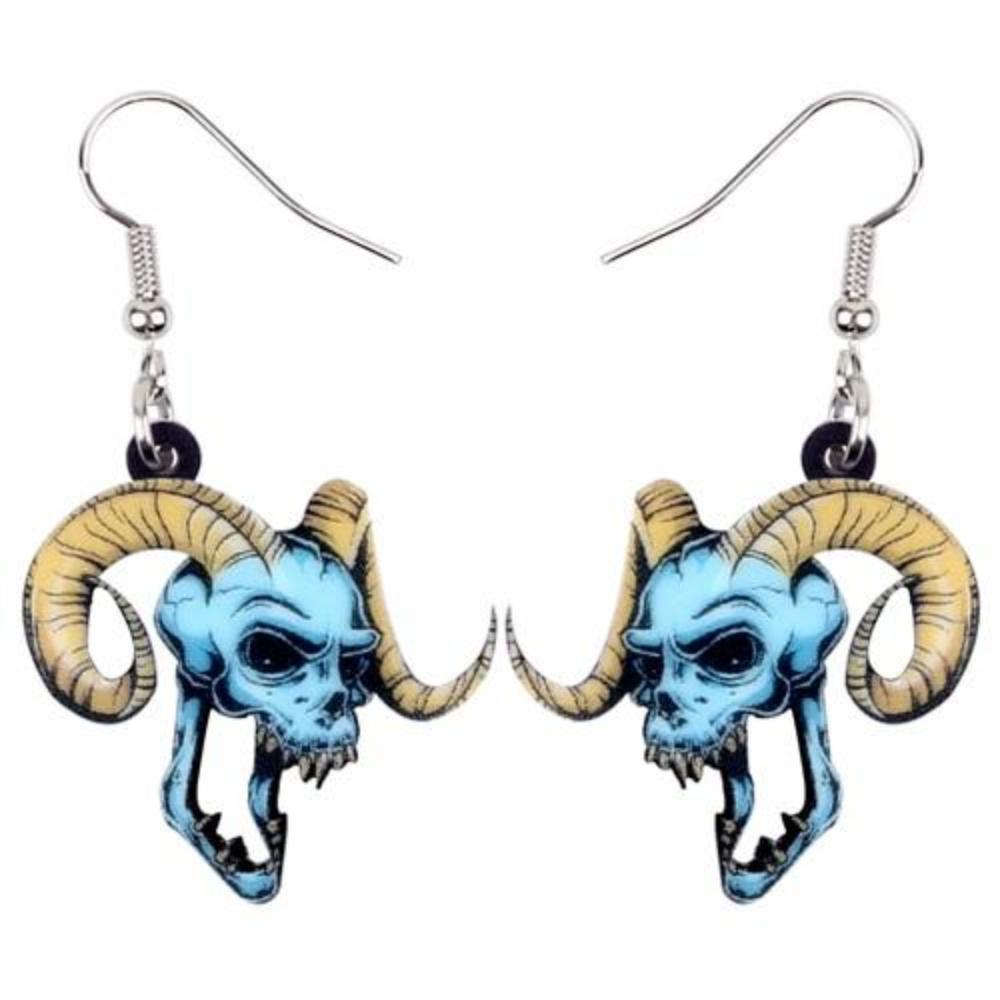 Demon Skull Earrings