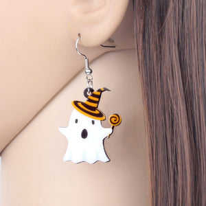 Halloween Ghost Witch Earrings