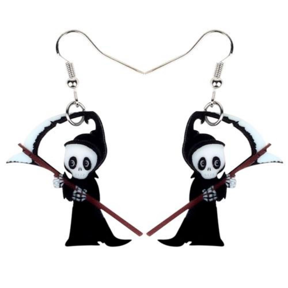 Chibi Grim Reaper Earrings