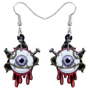 Tortured Eye Ball Earrings