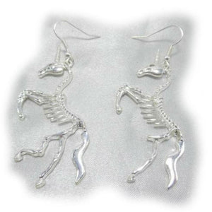 Undead Unicorn Skeleton Earrings