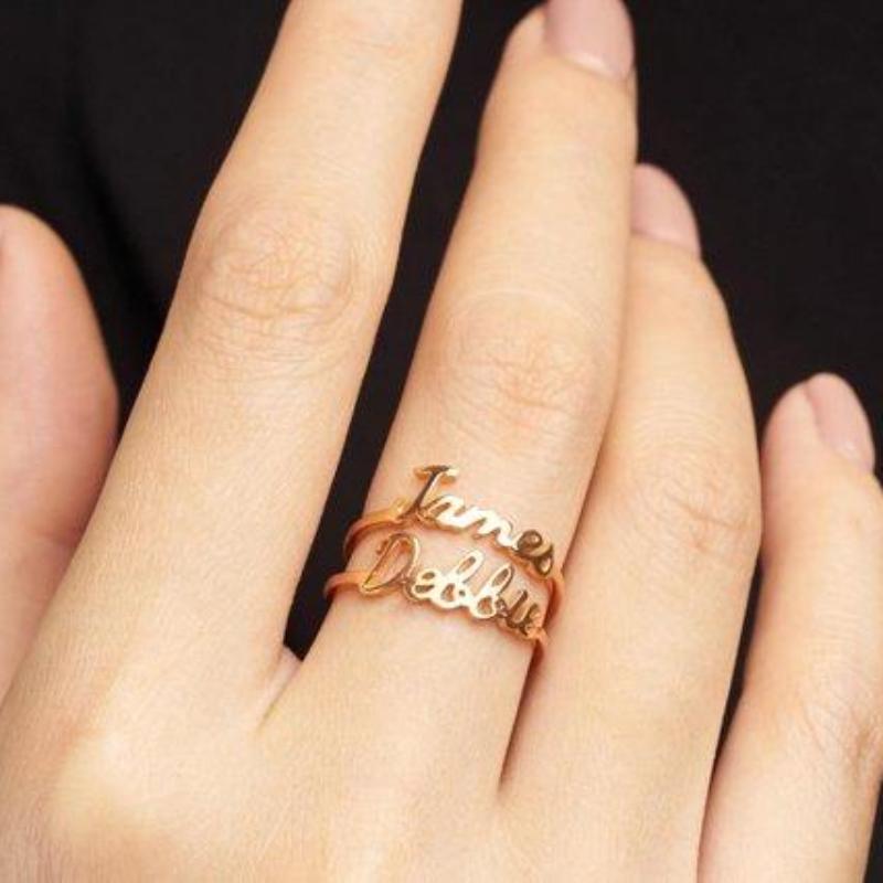 Custom Laser Cut Name Ring
